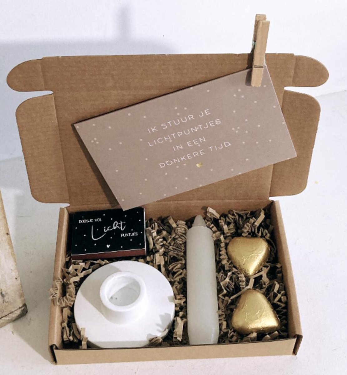 Brievenbus cadeau | Een lichtpuntje voor jou | Troost cadeau |